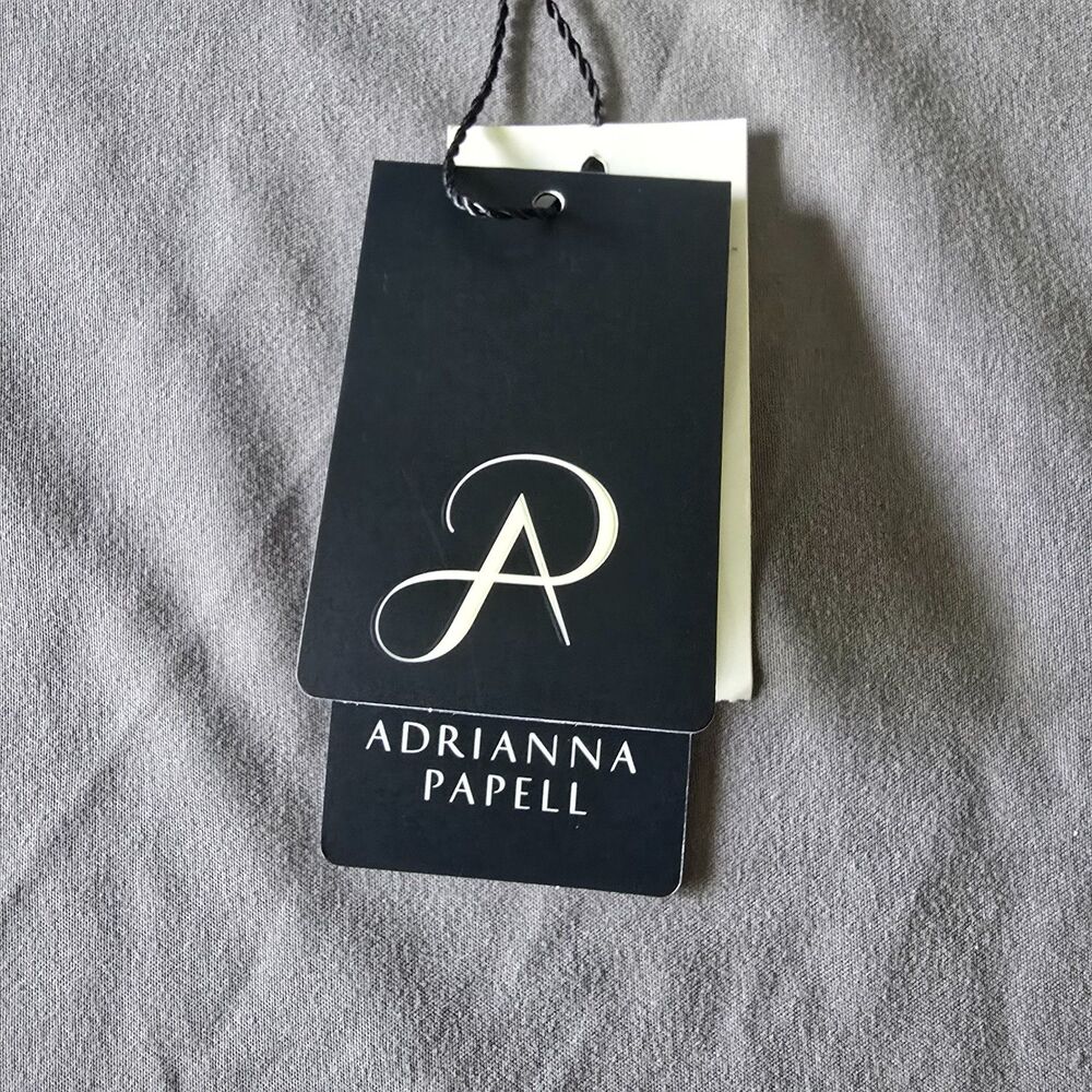 Adrianna Papell Knit Crepe Tie Waist Sheath Dress Blue Mist 4 NWT - Picture 11 of 13